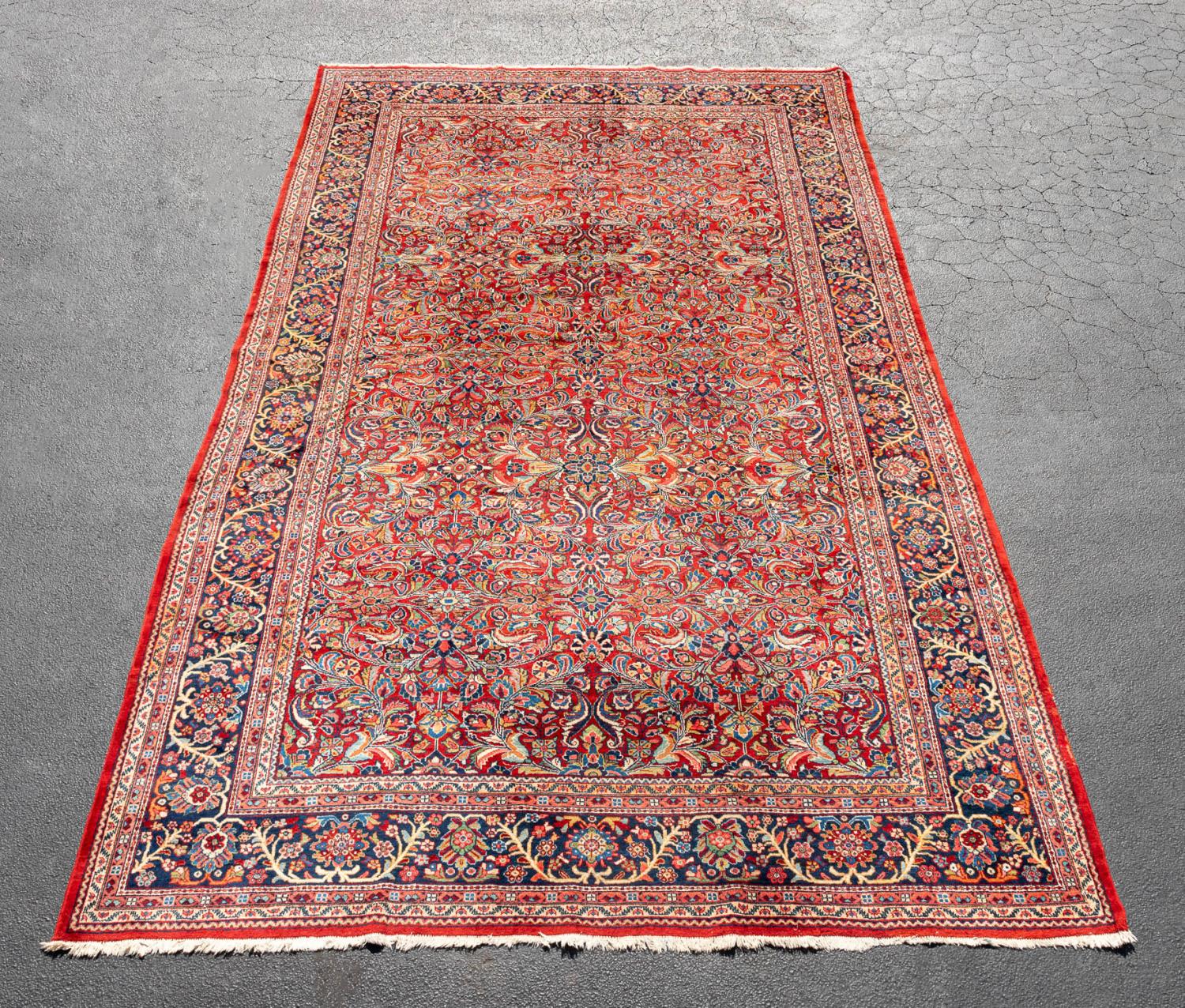 HAND KNOTTED WOOL PERSIAN MAHAL, 18