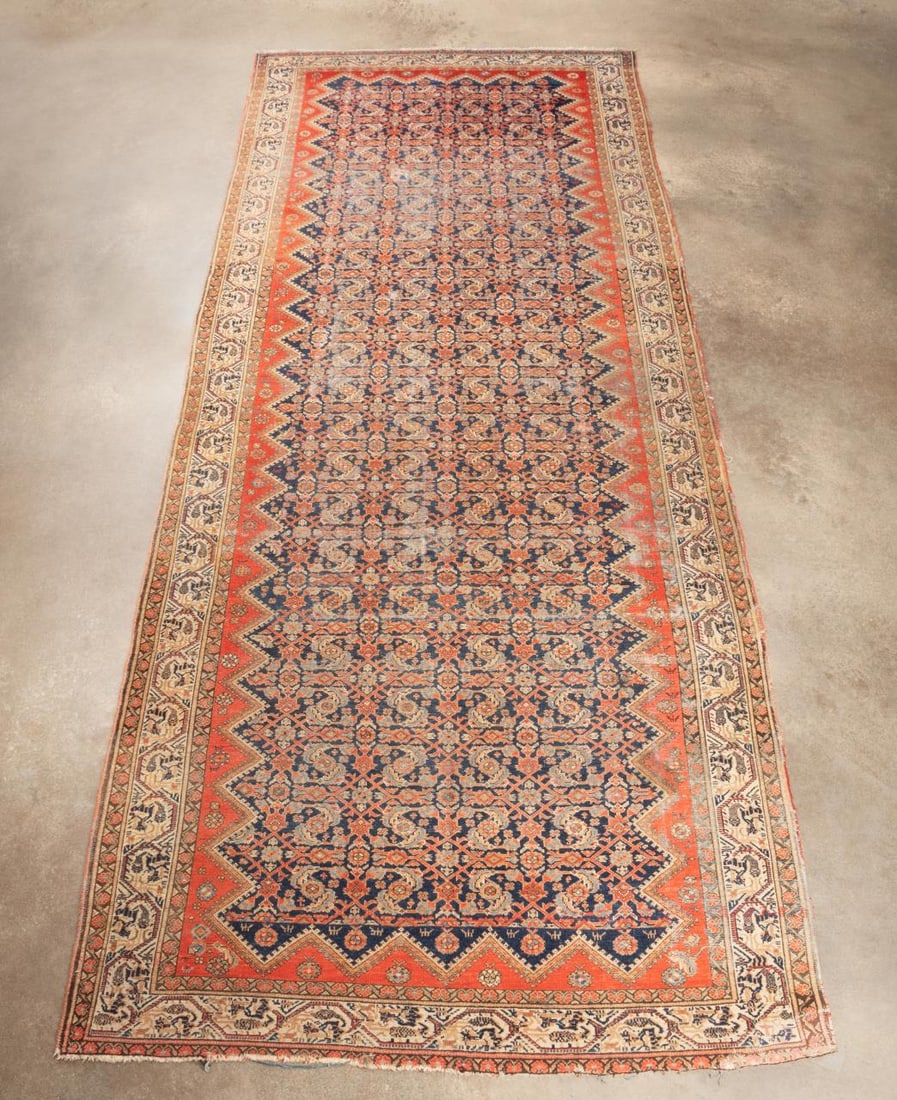 HAND KNOTTED WOOL PERSIAN MALAYER
