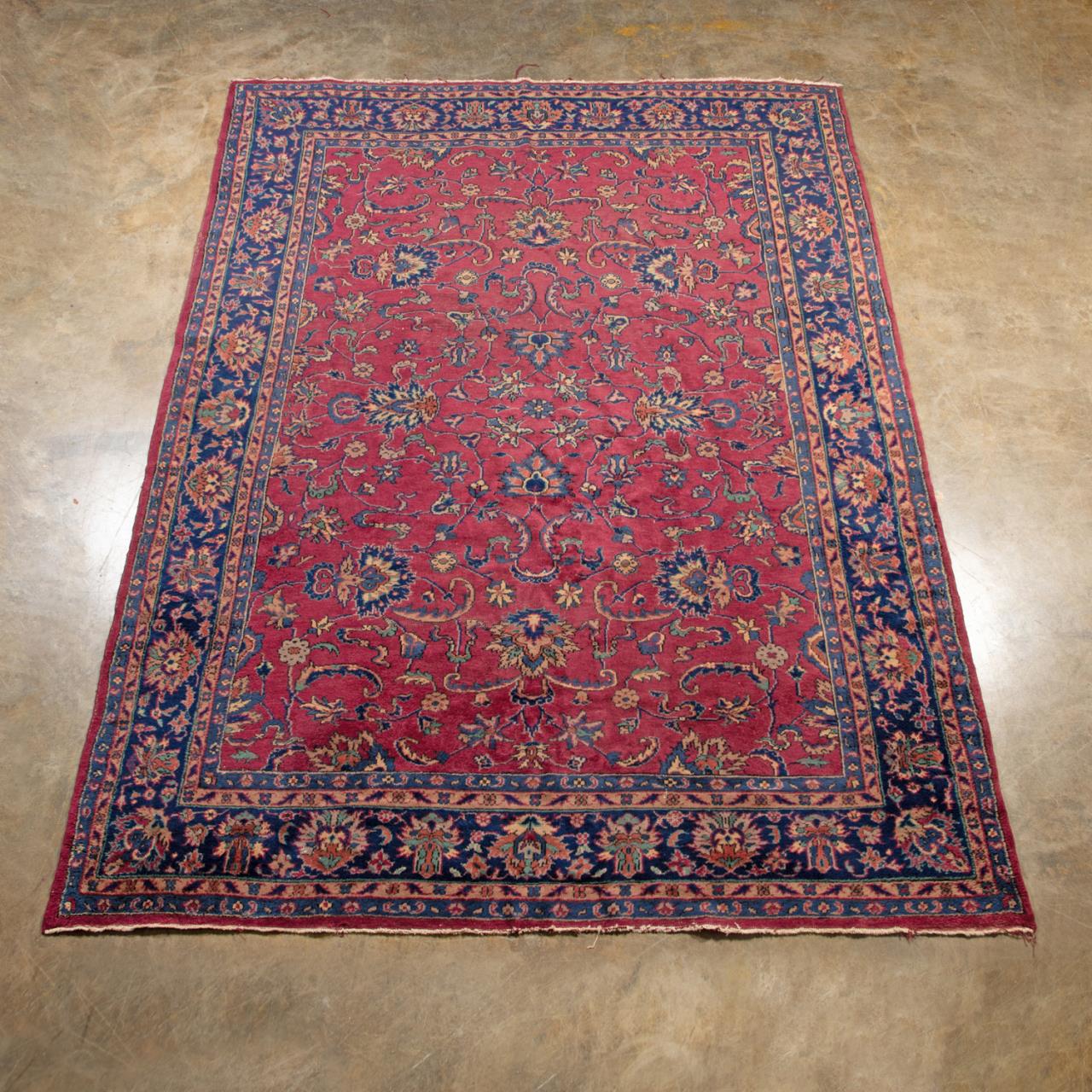HAND KNOTTED WOOL PERSIAN SAROUK