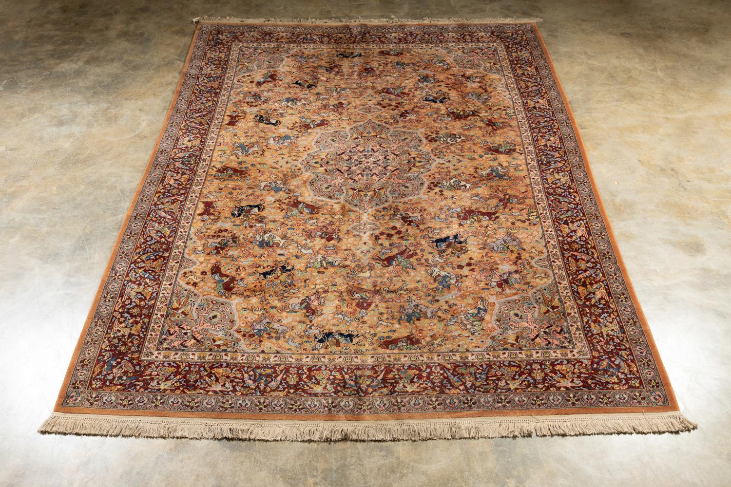 HAND KNOTTED WOOL SINO-TABRIZ