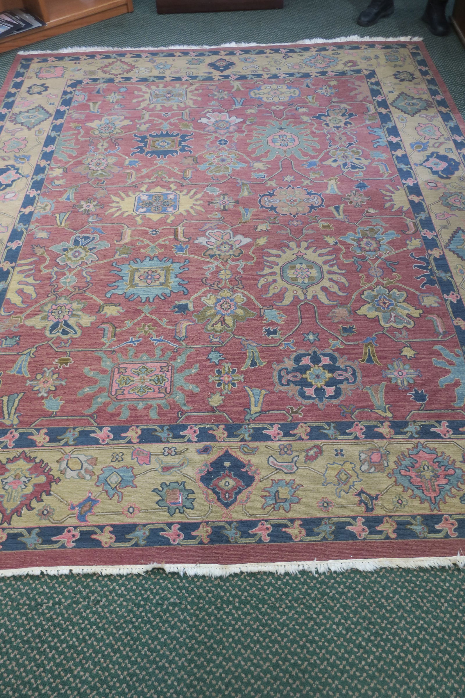 HAND KNOTTED WOOL/COTTON
