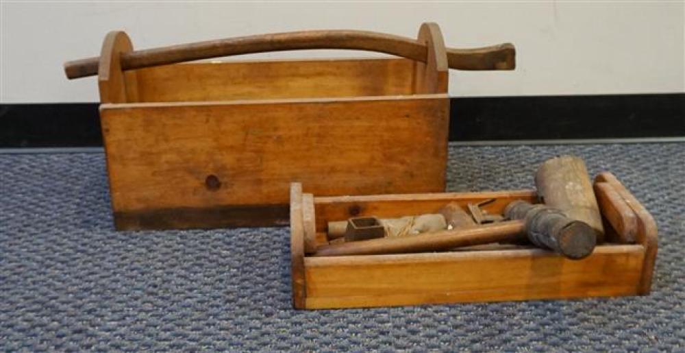 HAND-MADE CARPENTER'S TOOL BOX WITH