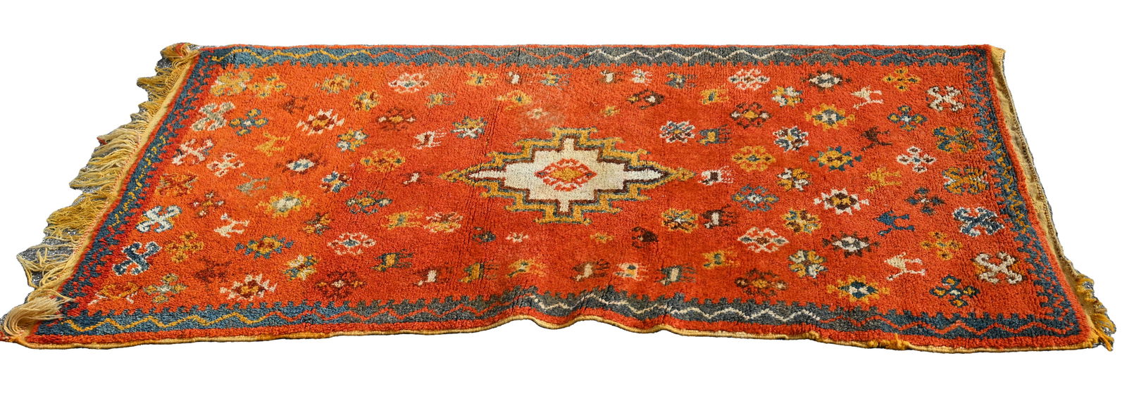 HAND MADE SEMI-ANTIQUE MOROCCAN RUG