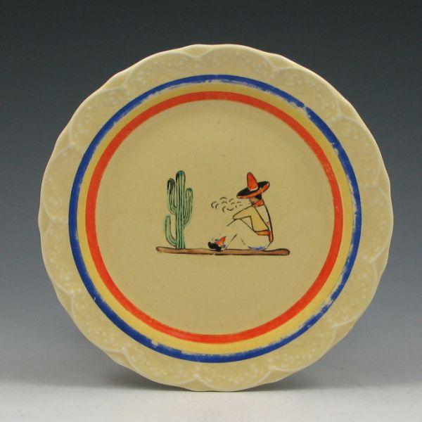 Hand painted Caliente Don plate
