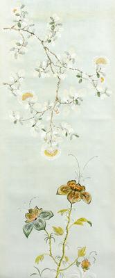 Hand painted chinoisserie