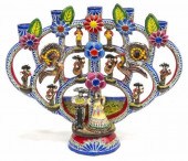HAND-PAINTED EARTHENWARE TREE
