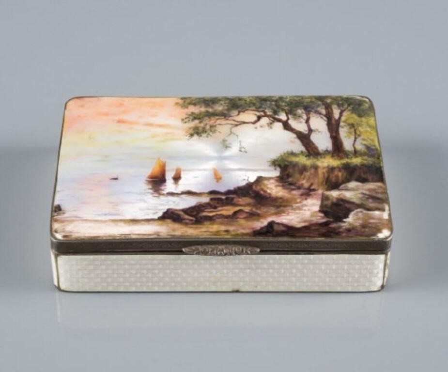 HAND-PAINTED ENAMELLED AUSTRIAN