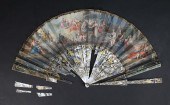 HAND PAINTED FAN MYTHOLOGICAL