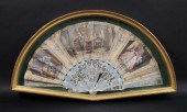 HAND PAINTED FRAMED FAN GENRE