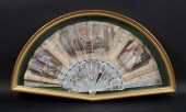 HAND PAINTED FRAMED FAN GENRE