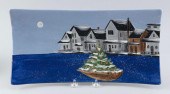 HAND-PAINTED HOLIDAY SERVING T