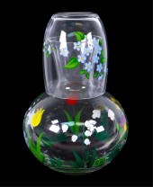 HAND PAINTED HUNGARIAN CRYSTAL