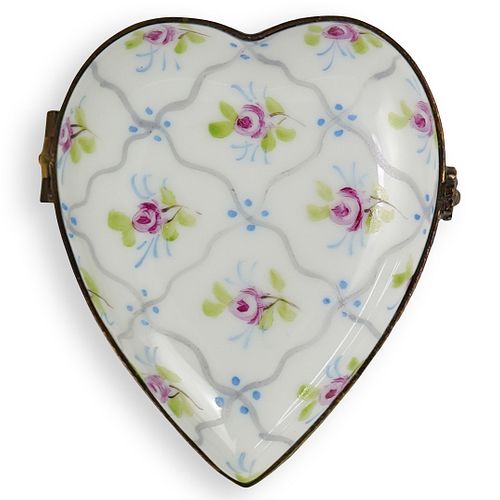 HAND PAINTED LIMOGES HEART