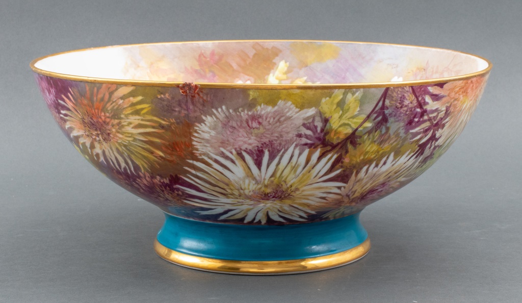 HAND PAINTED LIMOGES PORCELAIN BOWL