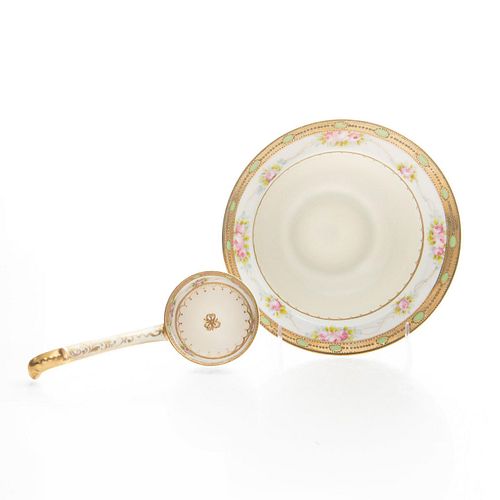 HAND PAINTED NIPPON LADLE AND