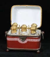 HAND PAINTED OPALINE GLASS SCE