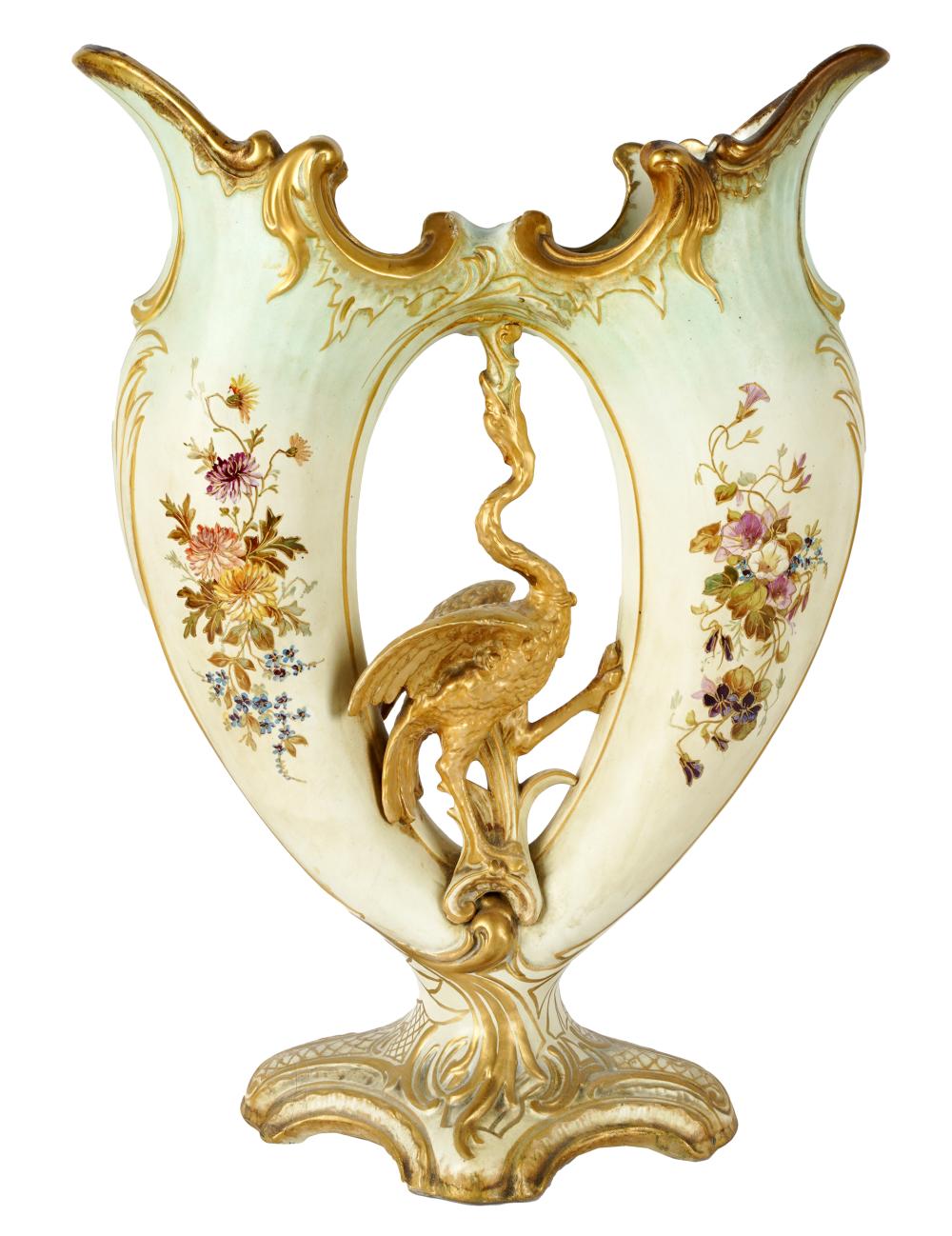 HAND-PAINTED PORCELAIN DOUBLE