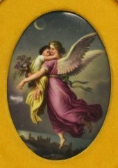 HAND-PAINTED PORCELAIN PLAQUE