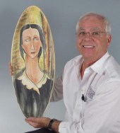 HAND PAINTED PORTRAIT ON OVAL