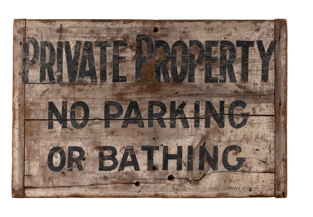 HAND-PAINTED PRIVATE PROPERTY