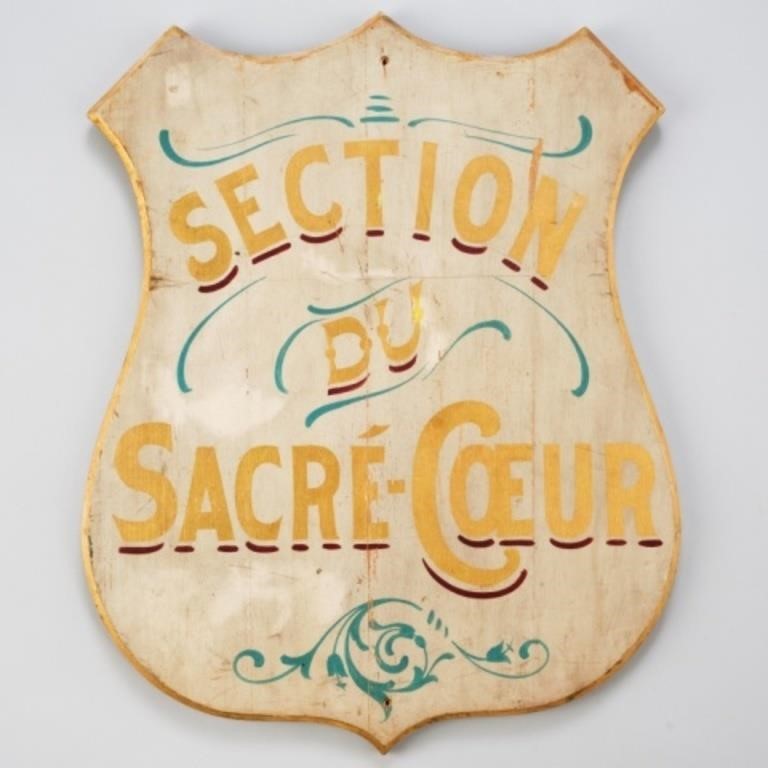 HAND PAINTED SACRED HEART SIGNA