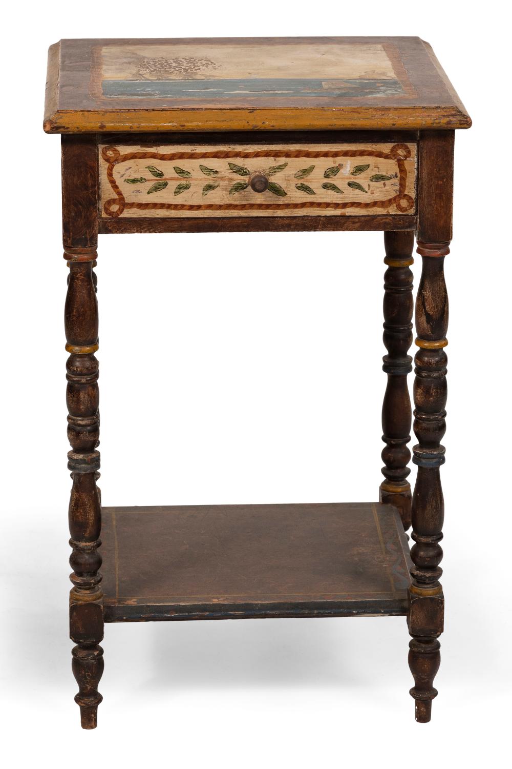 HAND-PAINTED SHERATON-STYLE