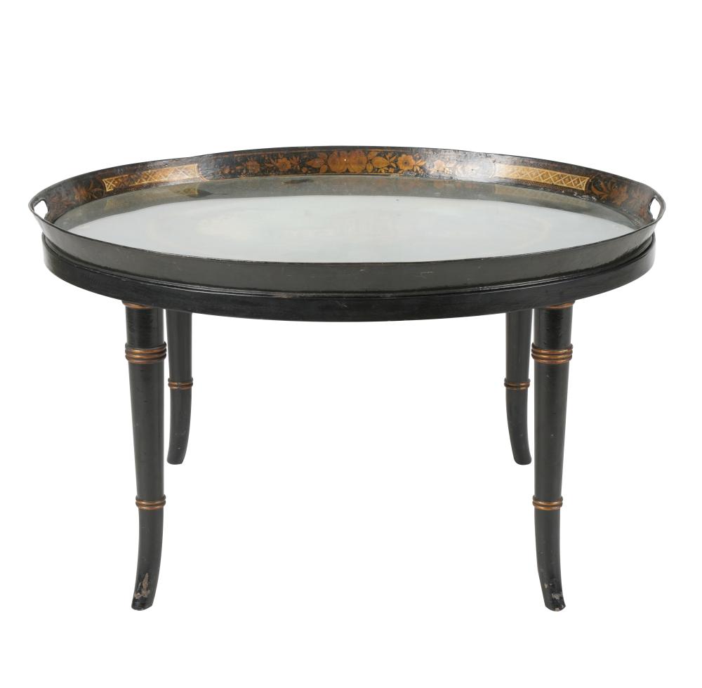 HAND-PAINTED TOLE TRAY ON