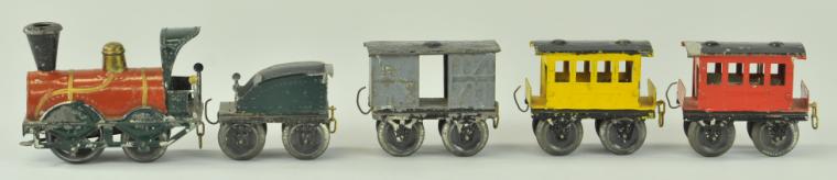 HAND PAINTED TRAIN SET F.U.