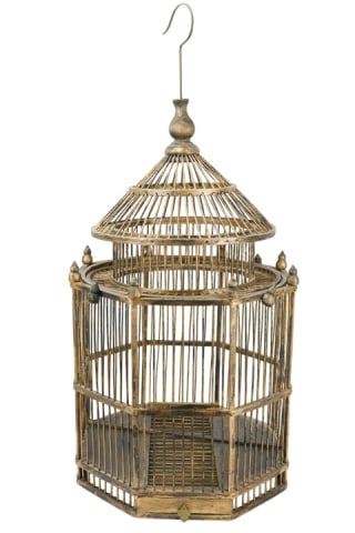 HAND PAINTED VICTORIAN STYLE BIRD