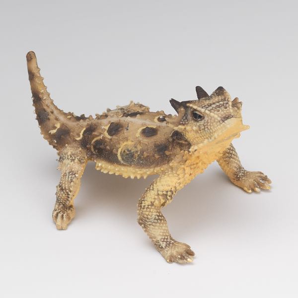 HAND PAINTED WHITE METAL FIGURINE