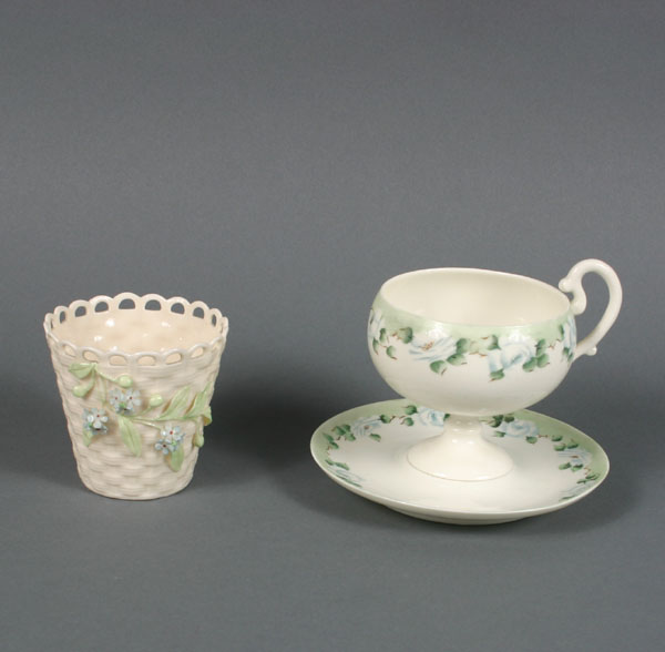 Hand painted Willets Belleek