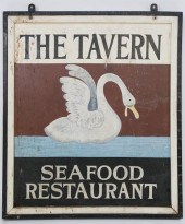 HAND PAINTED WOOD SIGN "THE TA