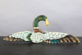 HAND PAINTED WOODEN MALLARD DU