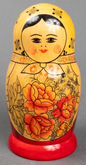 HAND PAINTED WOODEN MATRYOSHKA
