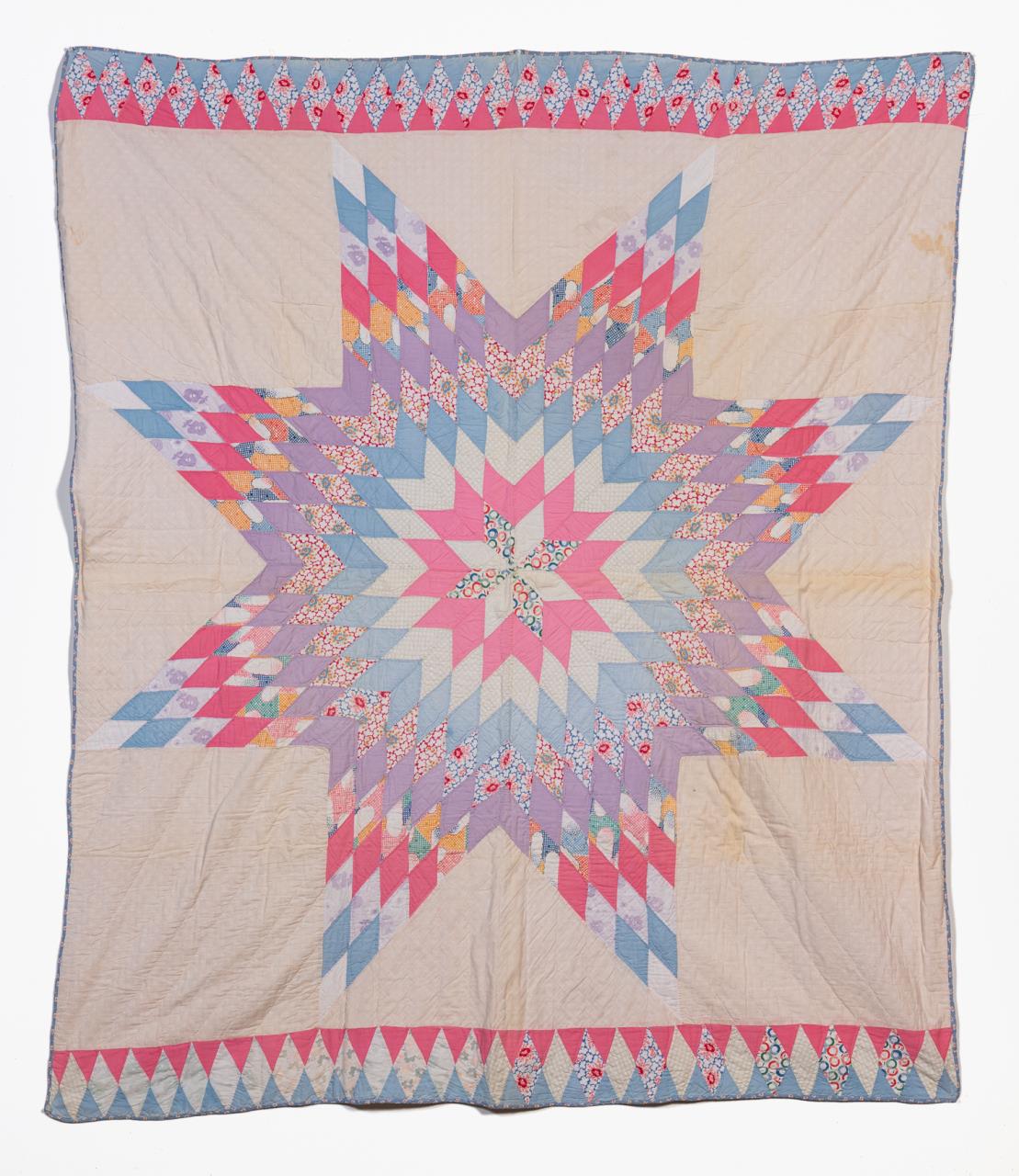 HAND QUILTED COTTON LONE STAR