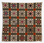 HAND QUILTED COTTON OHIO STAR