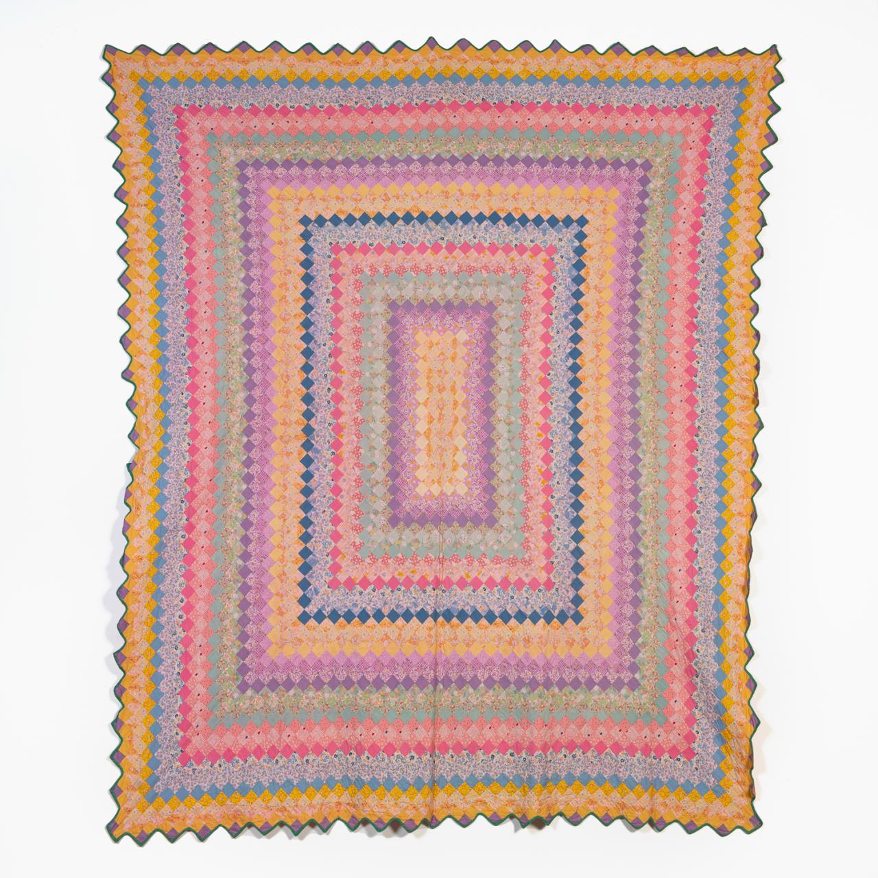 HAND QUILTED COTTON TRIP AROUND THE