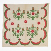 HAND QUILTED POMEGRANATE TREE