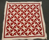 Hand sewn quilt and quilt top;