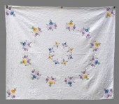 HAND-STITCHED APPLIQU COTTON Q