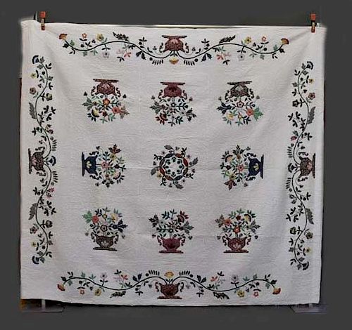 HAND STITCHED APPLIQUE AMISH