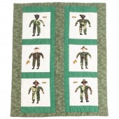 HAND-STITCHED & APPLIQUED US A