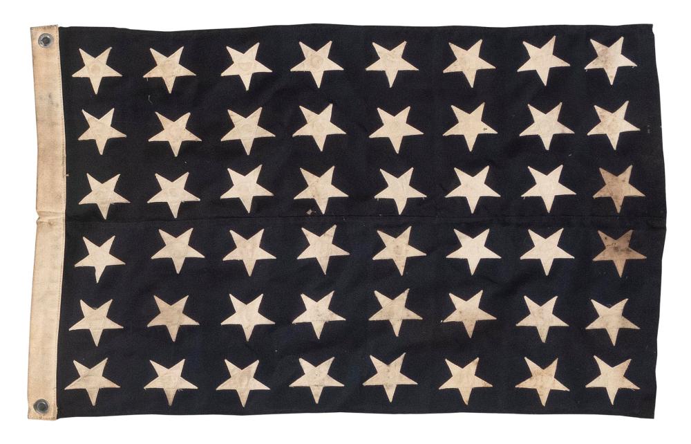 HAND-STITCHED FORTY-EIGHT STAR FLAG