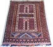 HAND-TIED AFGAHN PRAYER RUG, 4