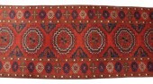 HAND-TIED AFGHAN TURKOMAN RUNN