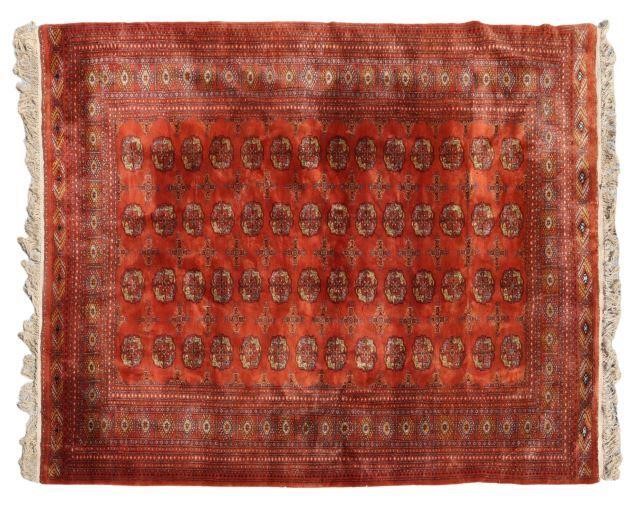 HAND-TIED AFGHAN TURKOMAN WOOL RUG,