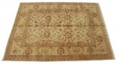 HAND-TIED AGRA FLORAL RUG, IND