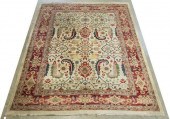HAND-TIED AGRA INDIA RUG, 11'8