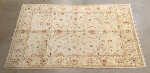 HAND-TIED AGRA WOOL RUG,
