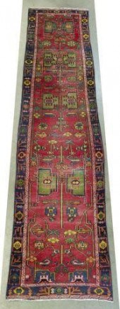 HAND-TIED AZERBAIJAN FLOOR RUN